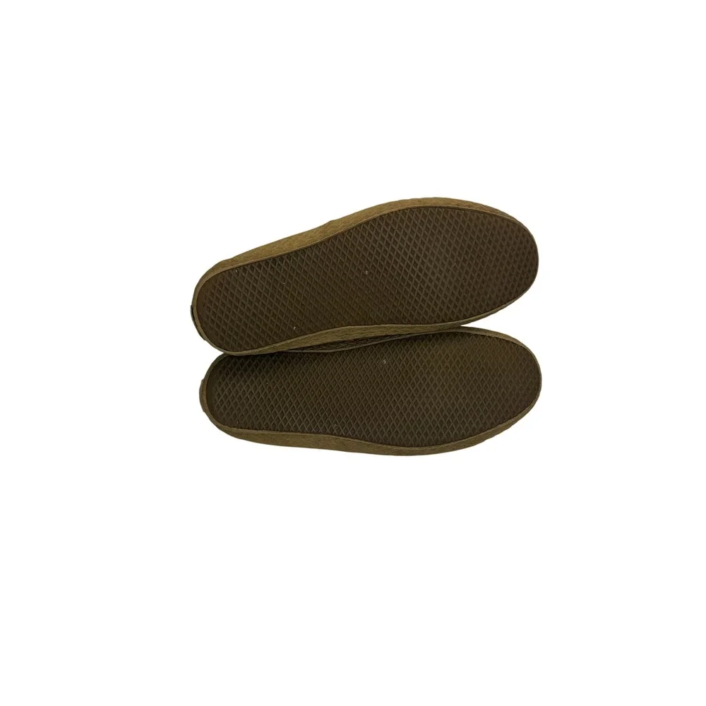 Vans Women's 8.5 Suede Fleece Lined Sneakers‎ Brown Cozy Retro Low Top Shoes